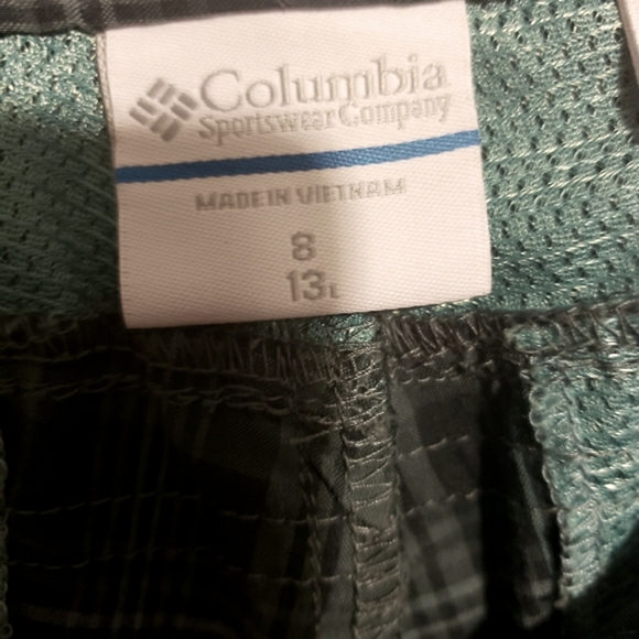 Columbia Sportswear Omni Shade Athliesure Golf Hiking Blue Plaid Woman 8 NWOT - Picture 9 of 11